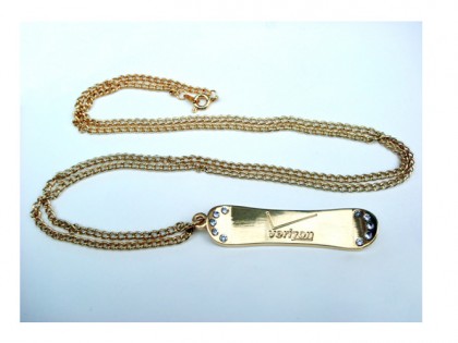 Verizon X-Games Custom Snowboard Necklace