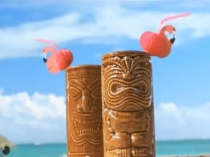 Captain Morgan White Rum Tiki Shot Glass Commercial