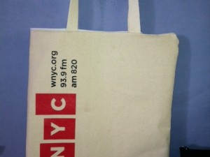 WNYC Pledge Bag Hopes to Bag Supporters