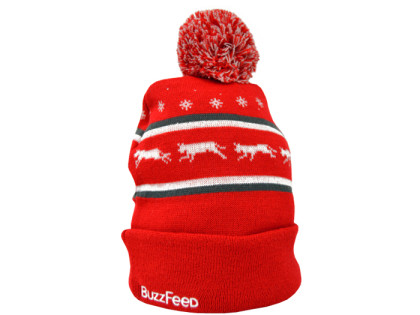 BuzzFeed Pom Pom Beanie