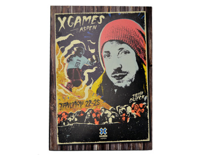 ESPN X-Games Wooden Mounted Poster