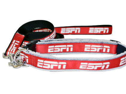 ESPN Denim Dog Leash and Collar