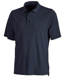 Men's Black Shadow Stripe Polo