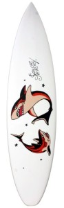 Custom Surfoard with Sailor Jerry design 