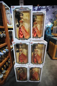 Limited edition Princess Jasmine dolls in a red dress, were a hot item at the D23 Disney Expo on Saturday. 500 dolls were on sale at the Disney store for $119.95. ///ADDITIONAL INFO: - Photo by MINDY SCHAUER, THE ORANGE COUNTY REGISTER -  shot: 081515 Disney23.Day2