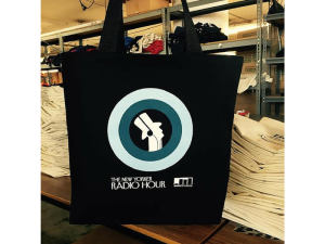 “The New Yorker Radio Hour” Launch: custom tote bags!