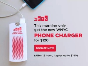 WNYC: Custom Phone Chargers!