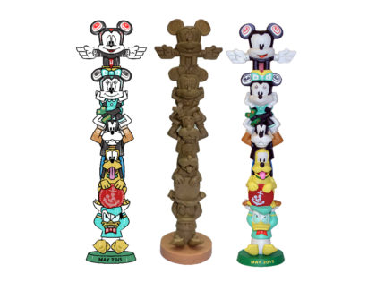 Disney Cruise Ship Character Totem Pole