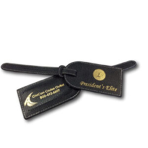 leather luggage tags