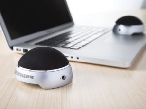 Round Bluetooth Speaker that Opens Up to Double the Sound!