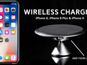 Custom Logo’d Wireless Chargers for the *NEW* iPhone 8, iPhone 8 Plus & iPhone X