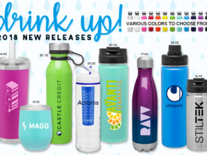 Brand New Drinkware for 2018!