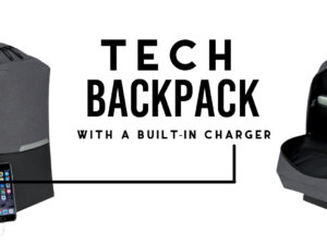 Custom Tech Backpack with a Built-In Charger & Laptop Sleeve