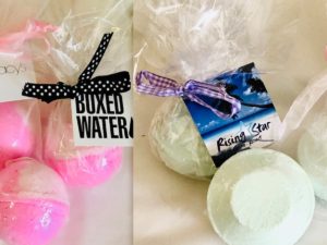 CBD Bath Bombs & Shower Steamers with Custom Hang Tags