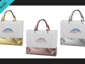 *Releasing Next Month* – Metallic Flair Non-Woven Tote Bag