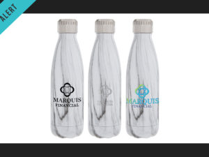 *New Product Alert* – 16 oz. Stainless Steel Marble Water Bottle