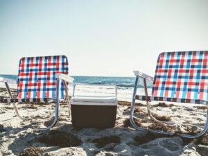 Retro Webbed Lawn Chairs